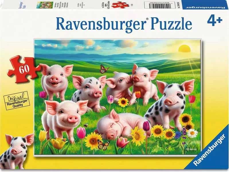 Puzzle za decu 60 delova Prasići Ravensburger 12004256