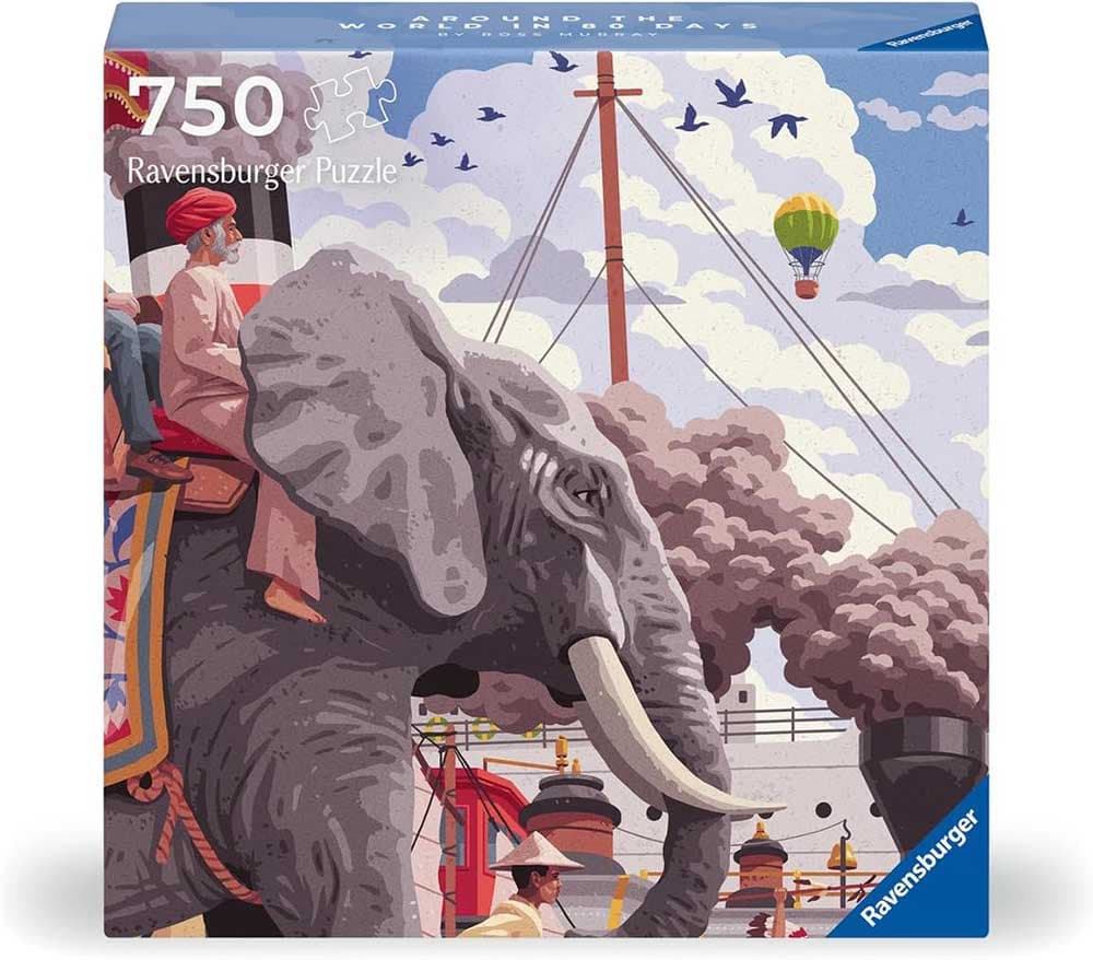 Puzzle 750 delova Put oko sveta za 80 dana Ravensburger 12001201
