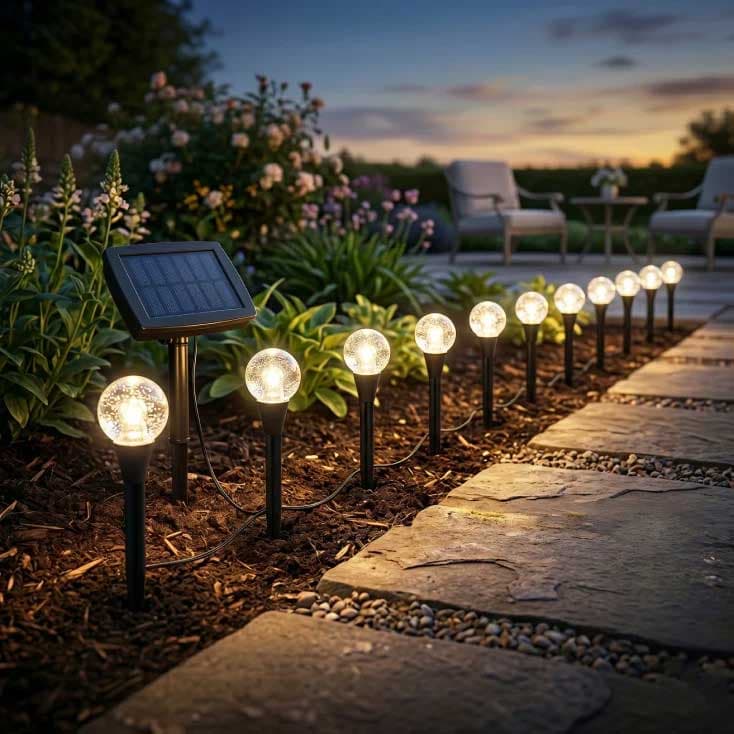 Solarni LED niz sa 10 ubodnih lampi