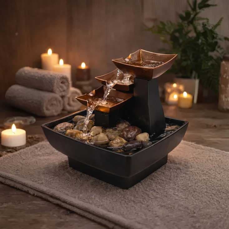 Mini sobna fontana sa LED osvetljenjem L17