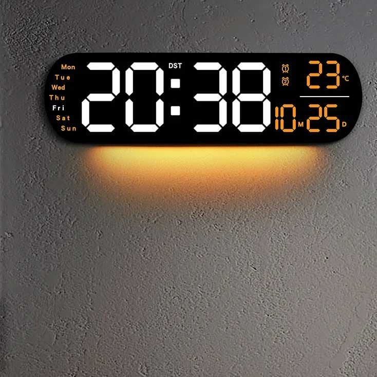 Digitalni zidni LED sat sa daljinskim upravljačem 11938OR