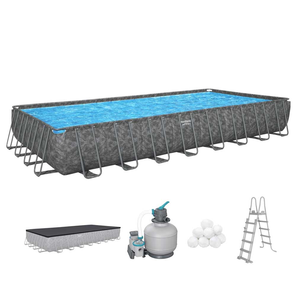 Bestway APX365™ Bazen sa peščanom pumpom i merdevinama 956 x 488 x 132 cm 561KJ