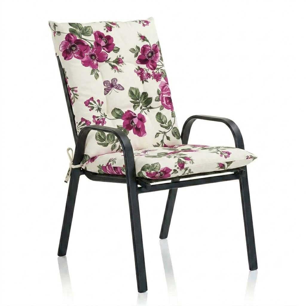 Jastuk Za Stolicu Sa Naslonom 1 kom. 50x110 PINK FLOWERS