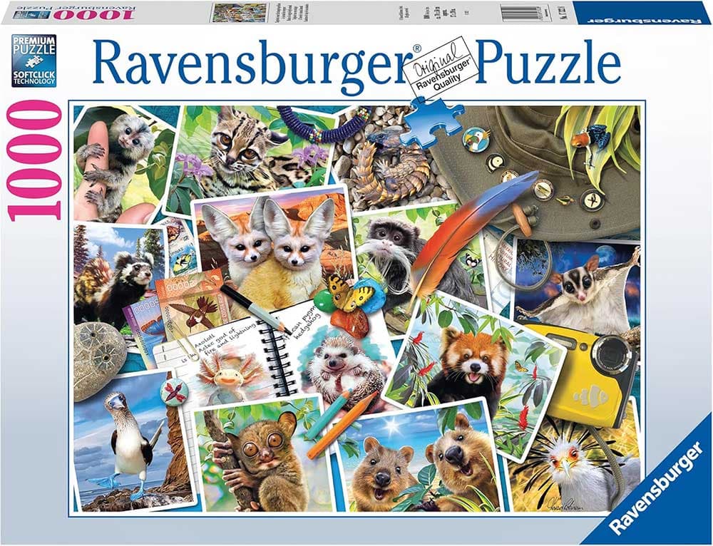 Puzzle slagalica 1000 delova Životinje sa putovanja Ravensburger 17322