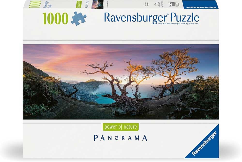 Puzzle slagalica 1000 delova Sumporno jezero na planini Ijen Java Ravensburger Panorama 12000175