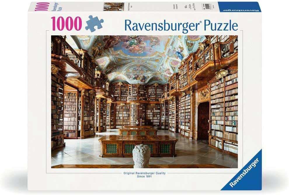 Puzzle slagalica 1000 delova Biblioteka manastira Svetog Florija Austrija Ravensburger 12001440