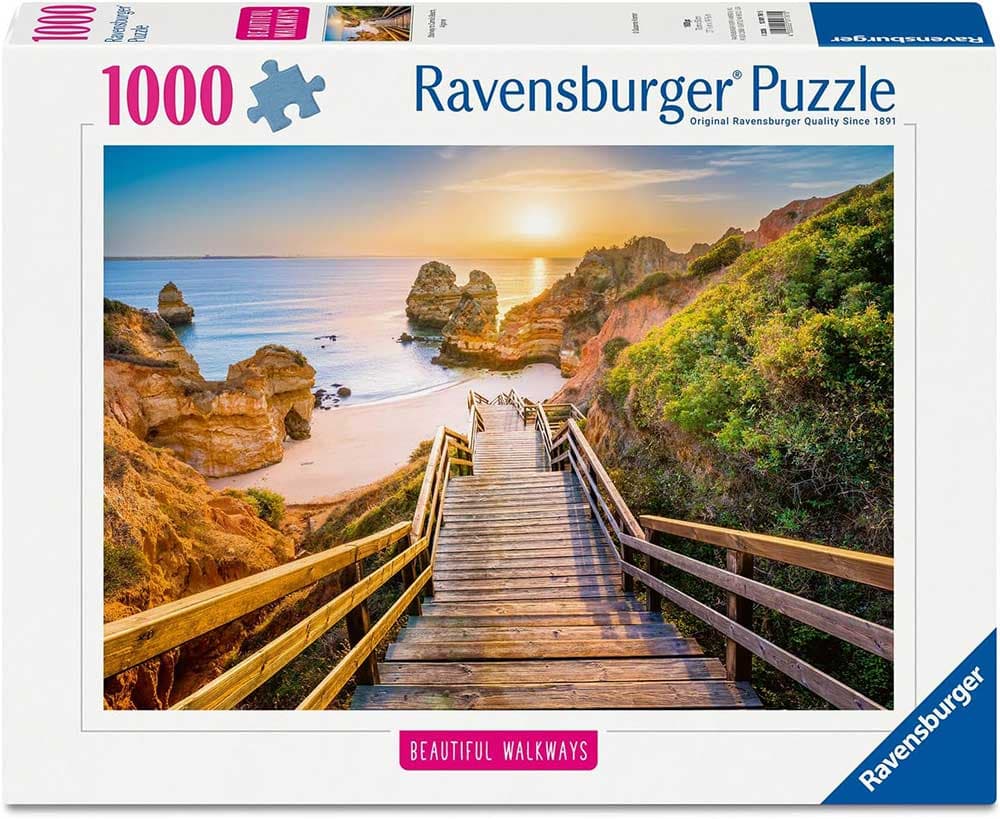 Puzzle slagalica 1000 delova Stepenice ka plaži Kamilo Algarve Portugalija Ravensburger 12001761