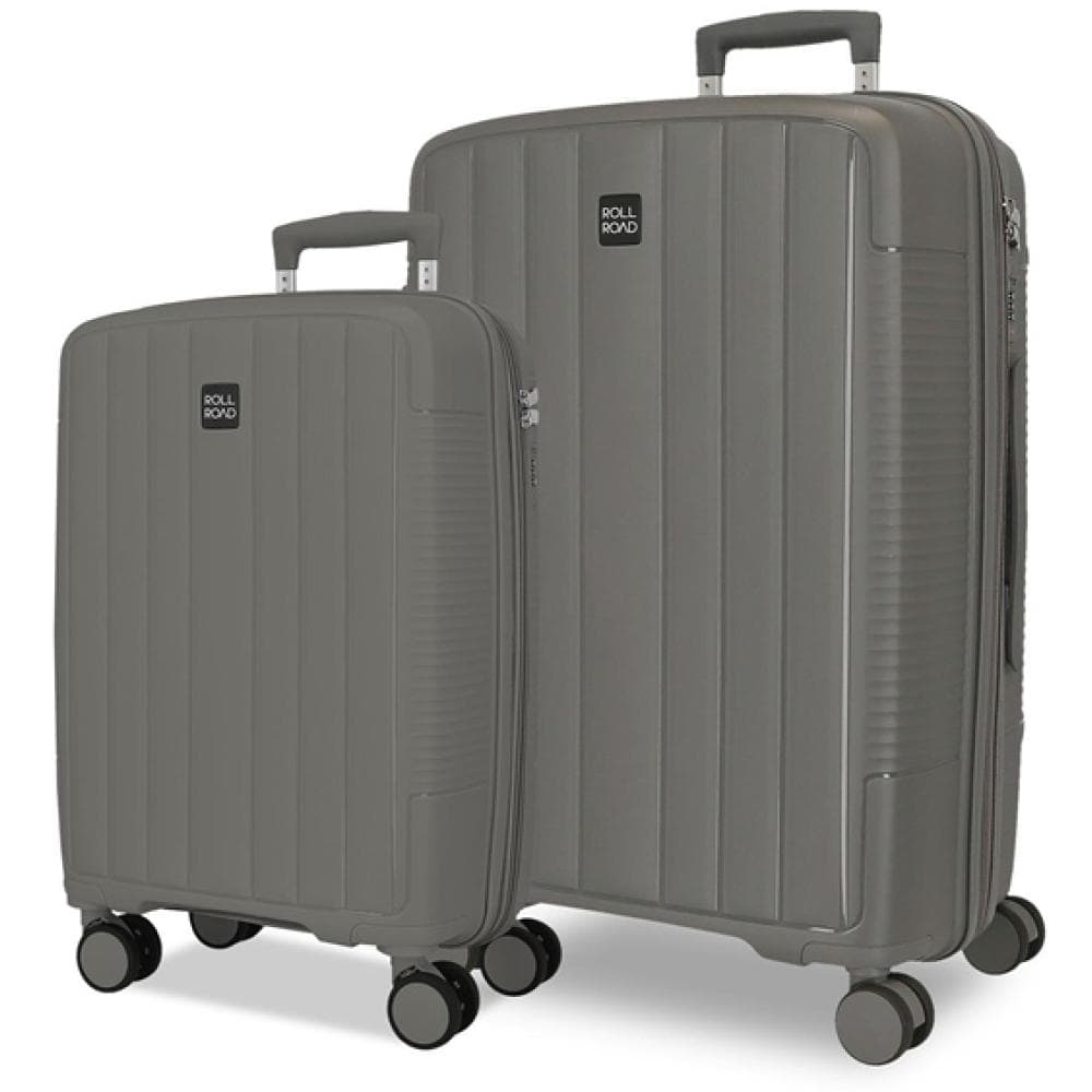 Komplet proširivih polipropilenskih kofera 55cm i 65cm Roll Road Acadia grey 55389
