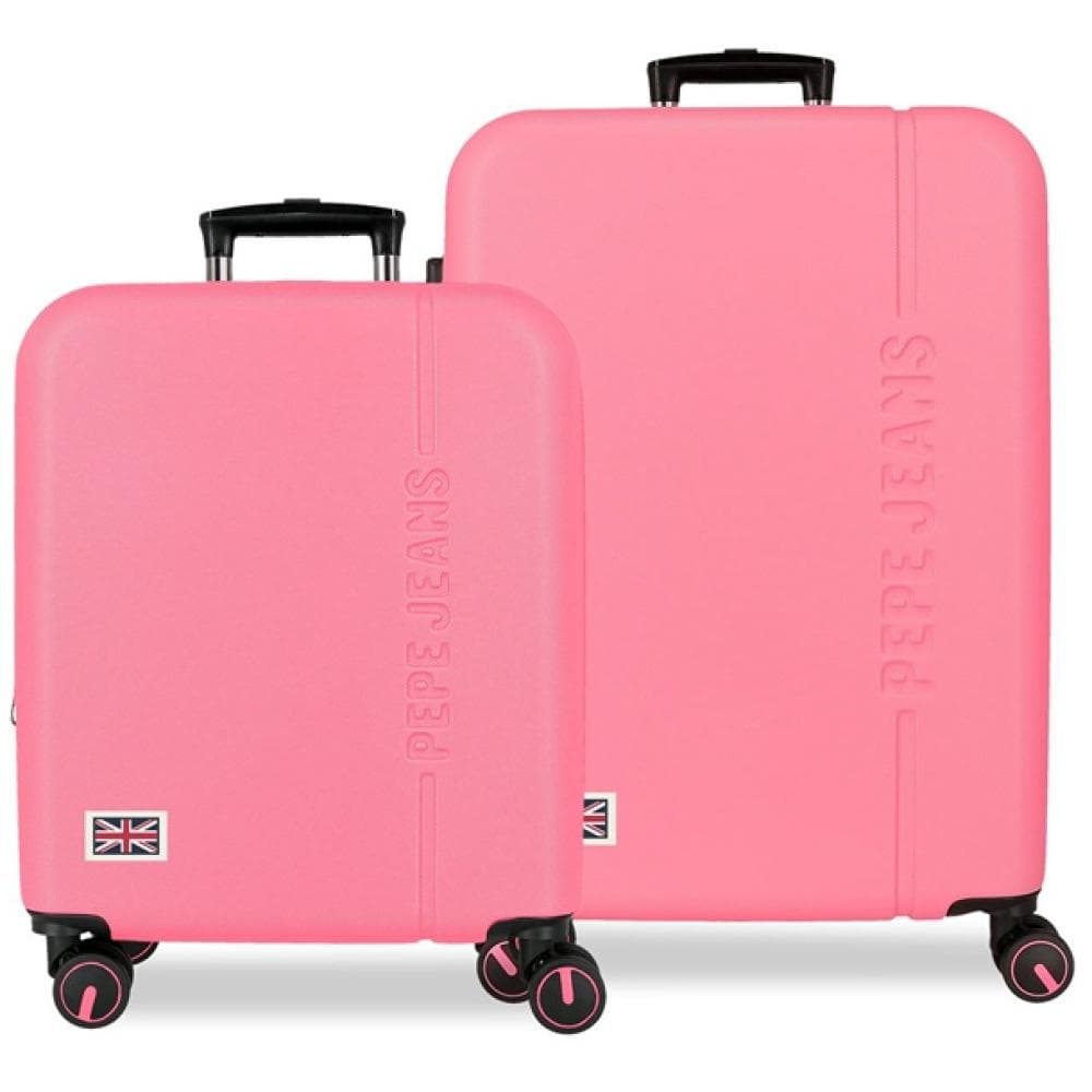 Komplet proširivih ABS kofera 55cm i 68cm PJL Aris fuchsia 63289