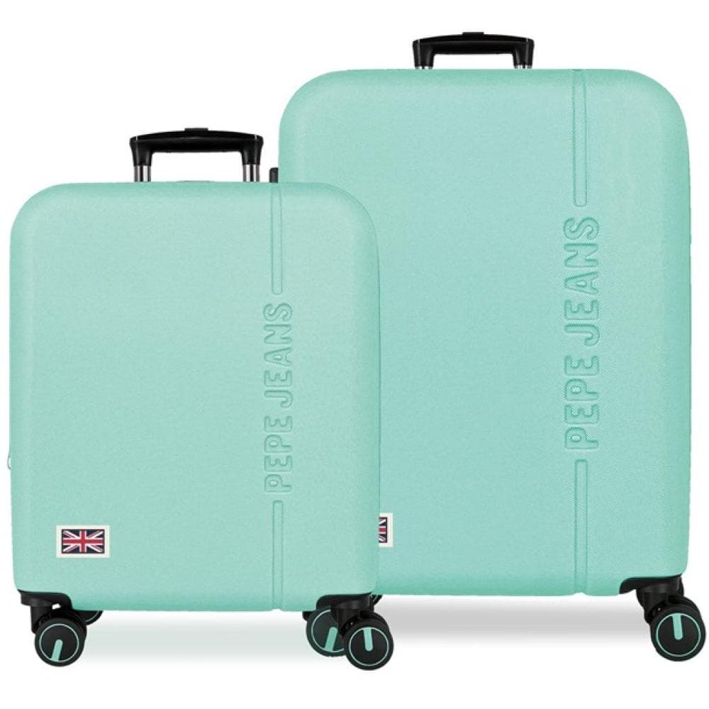 Komplet proširivih ABS kofera 55cm i 68cm PJL Aris turquoise blue 63289