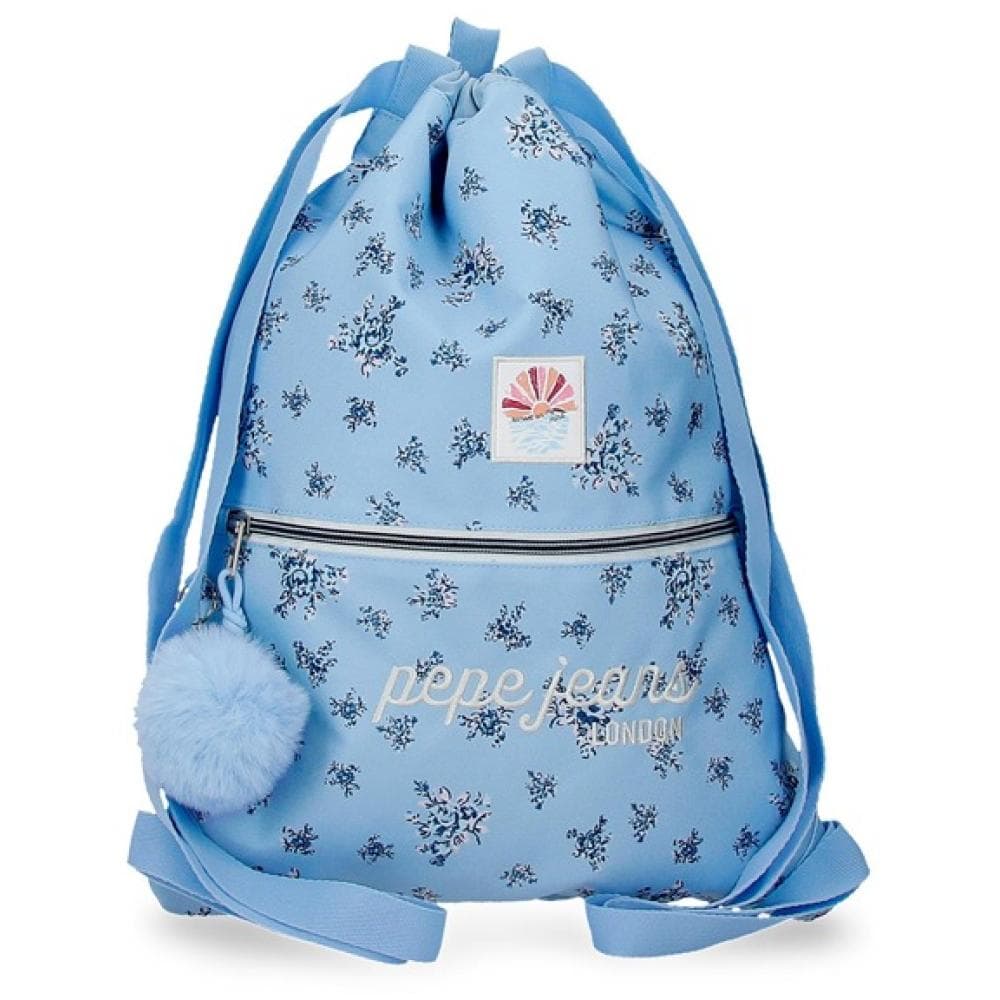 Sportska torba - ranac sa zatezanjem Pepe Jeans Olivia sky blue 60838