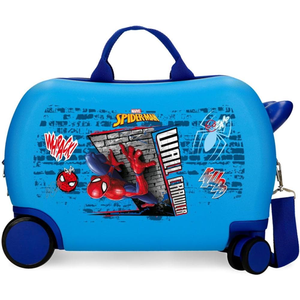 Dečiji kofer za put i vožnju Spiderman Wall Crawler blue 42710