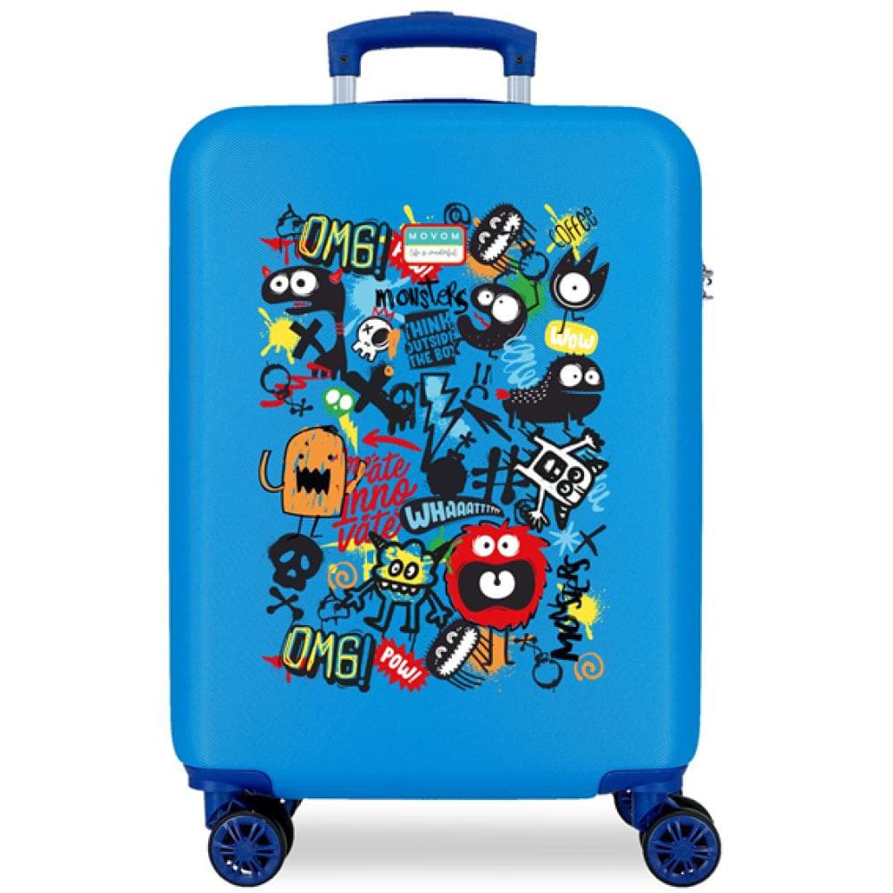 Dečiji putni kofer 55cm Movom Monsters blue 32711