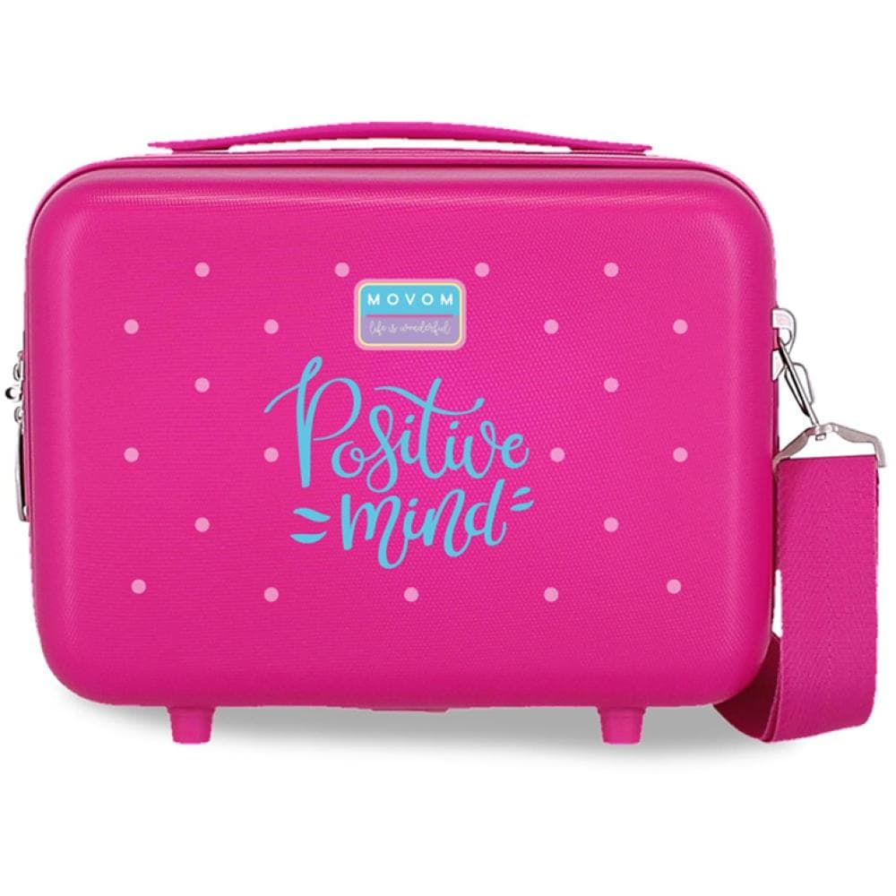 ABS neseser - kozmetički kofer Movom Positive Mind pink 32319