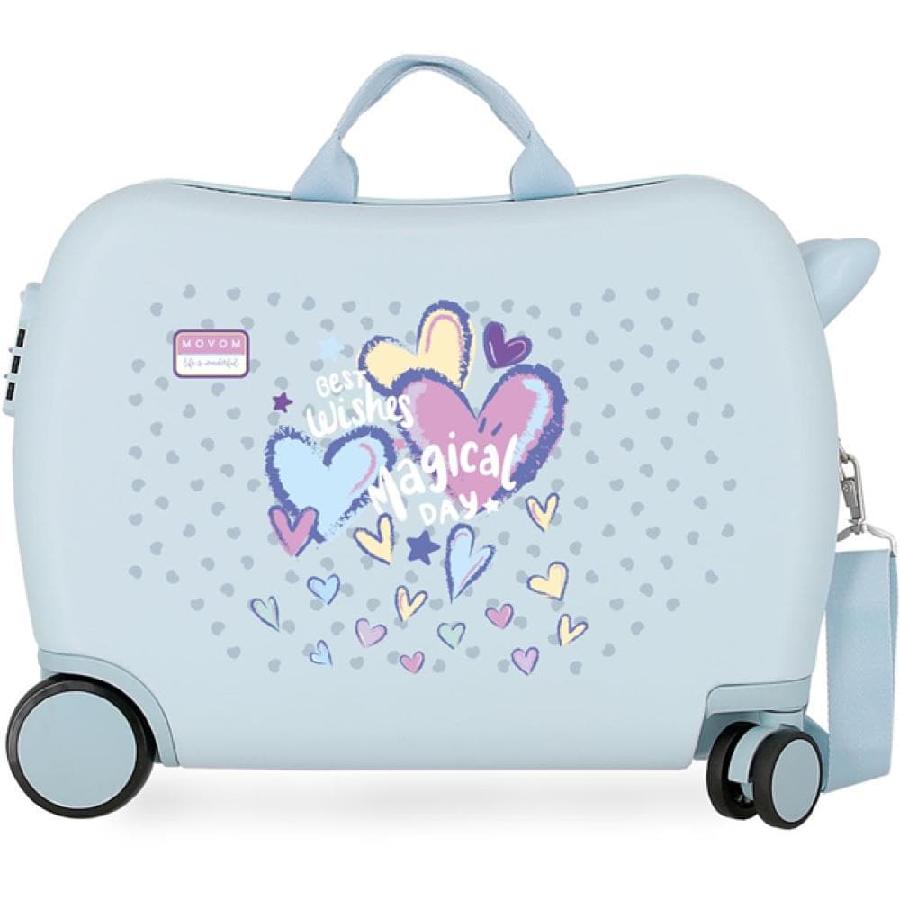 Dečiji kofer za put i vožnju Movom Best Wishes sky blue 32198