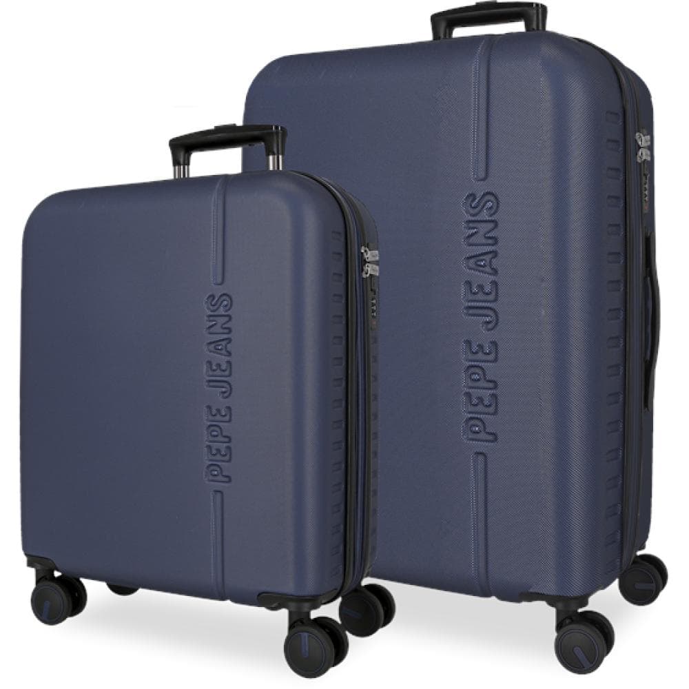 Komplet proširivih ABS kofera 55cm i 68cm PJL Montana navy 75689