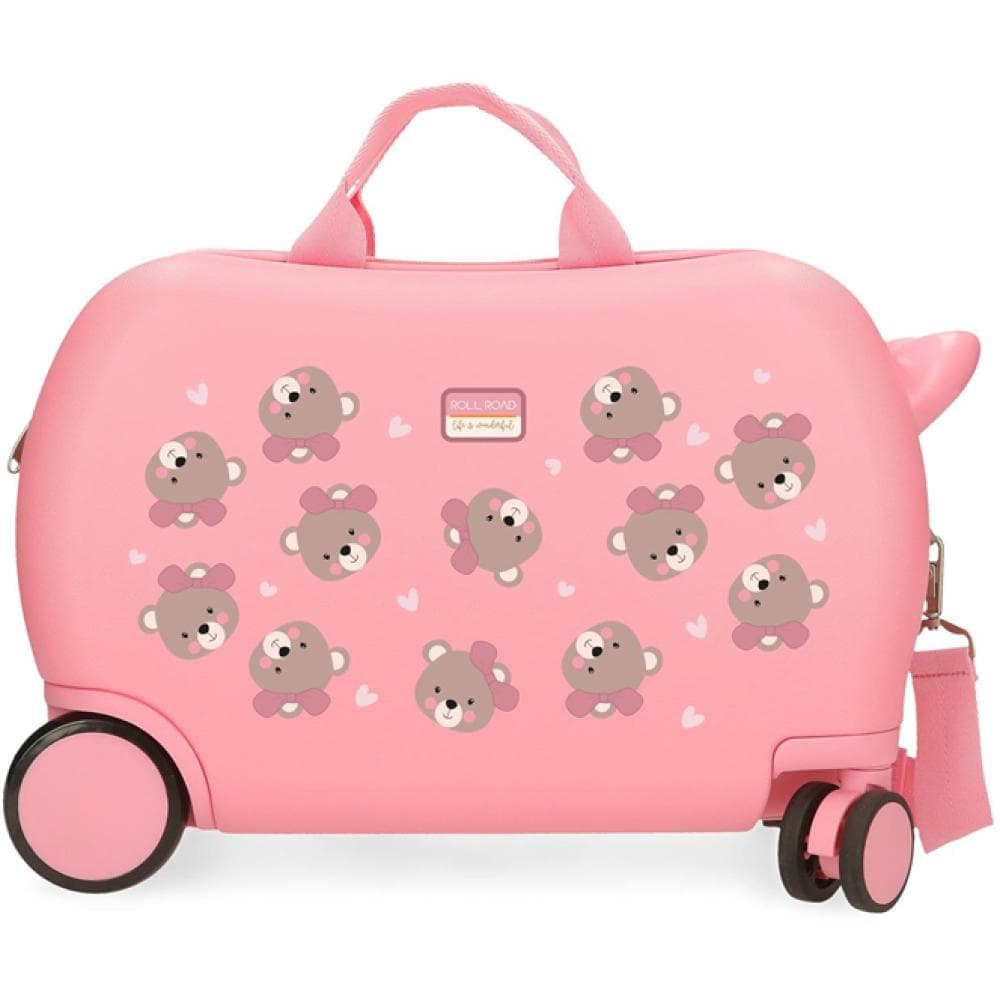 Dečiji kofer za put i vožnju Movom Baby Pets Teddy pink 41910