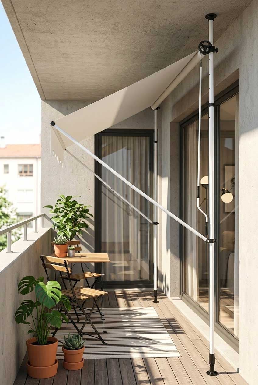 Tenda 150 x 120 cm Montelux Easy Sa Teleskopskim Nosačima - Bez bušenja