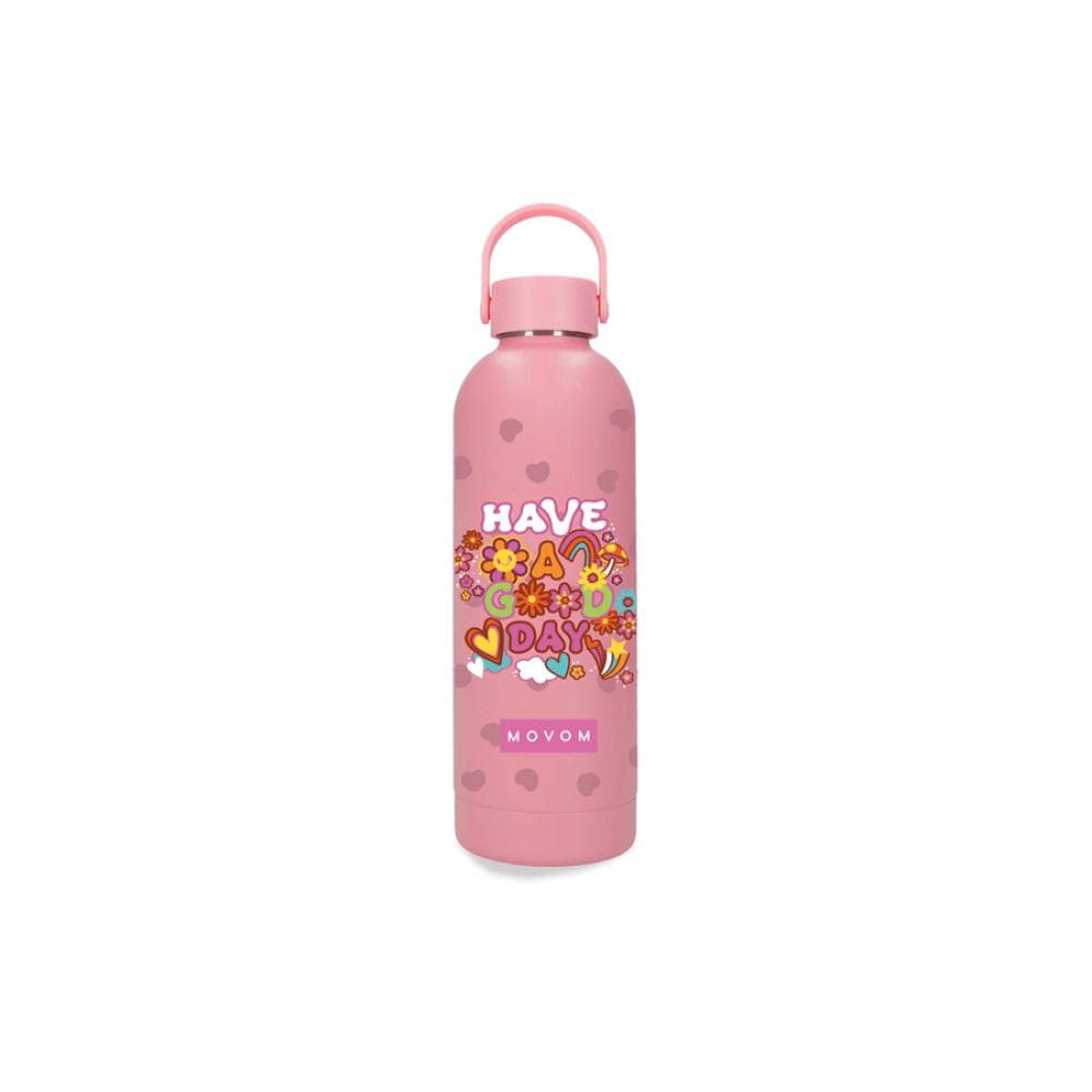 Termos 500ml 12-24h održavanje temperature Movom Have A Good Day coral 32433