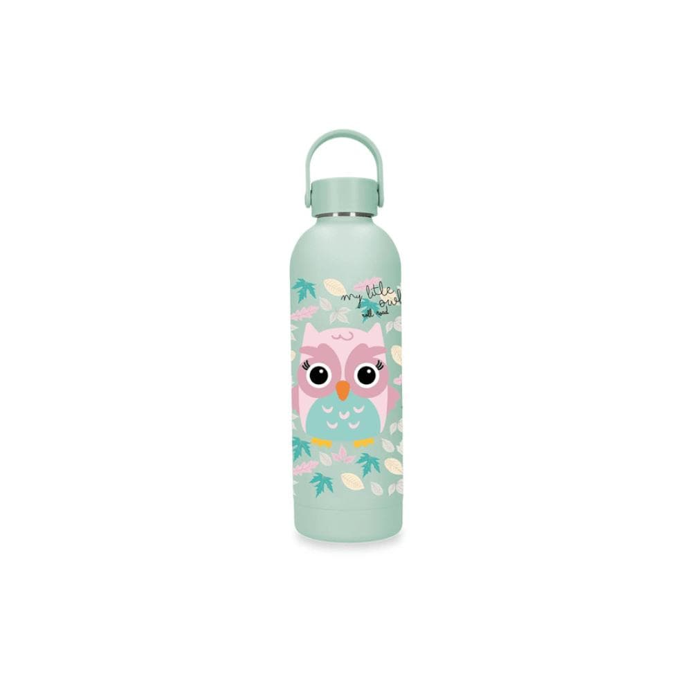 Termos 500ml 12-24h održavanje temperature Roll Road Happy Pets Owl mint 49933