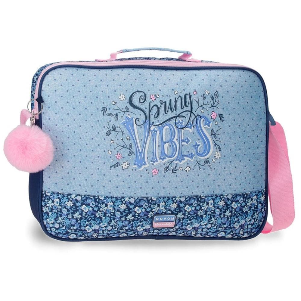 Torba za laptop školska torba 38cm Movom Spring Vibes blue 32653