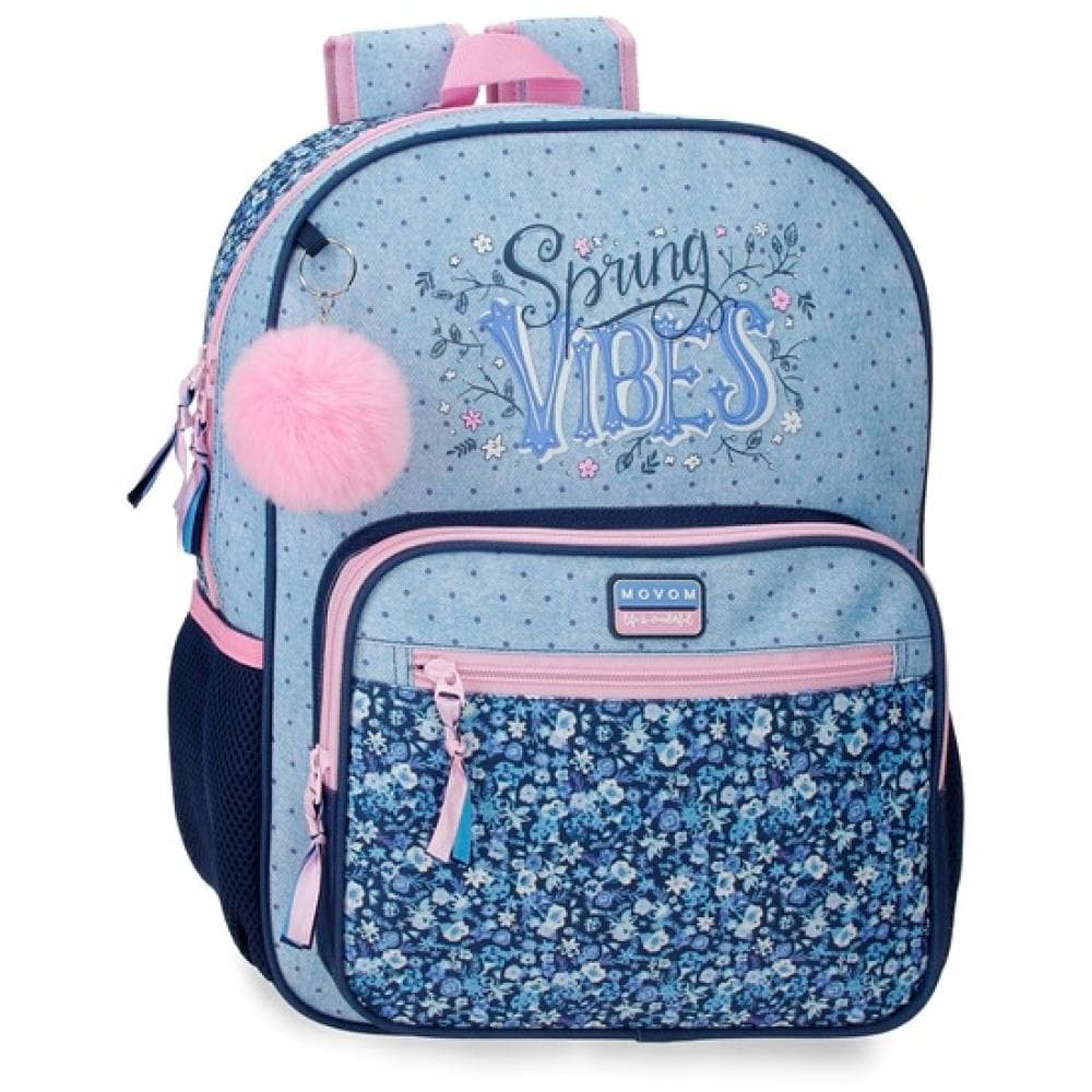 Ranac 38cm za školu Movom Spring Vibes blue 32622