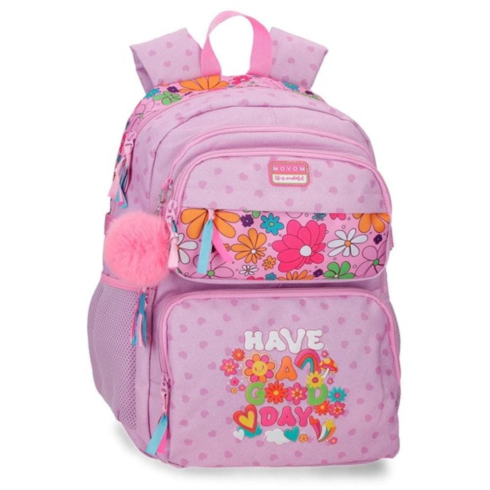 Ranac za školu 45cm Movom Movom Have A Good Day purple 32424