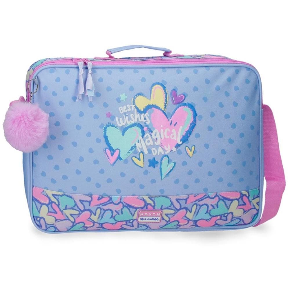 Torba za laptop ili školska torba 38cm Movom Best Wishes purple 32153