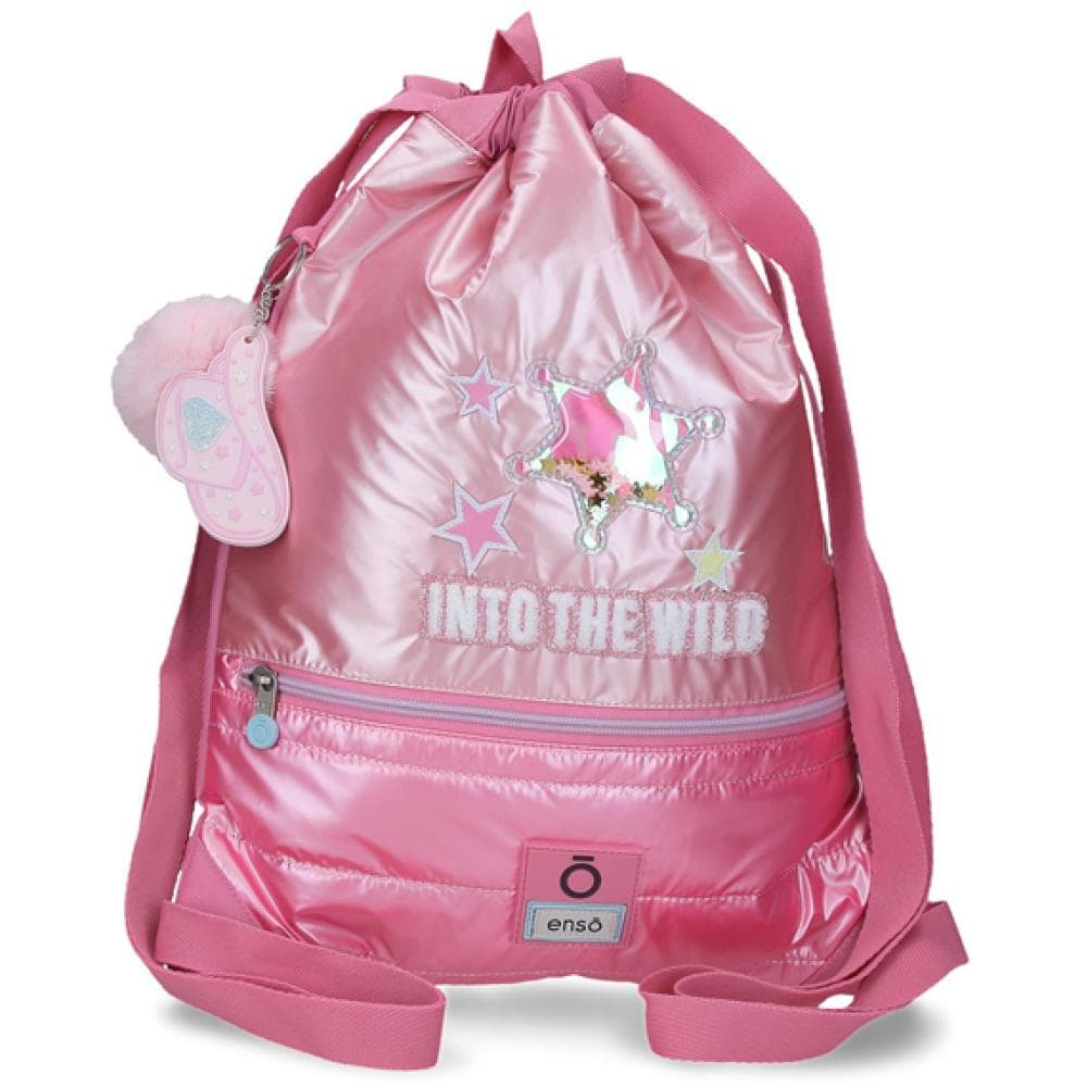 Ranac sa zatezanjem Enso Into The Wild pink 99838