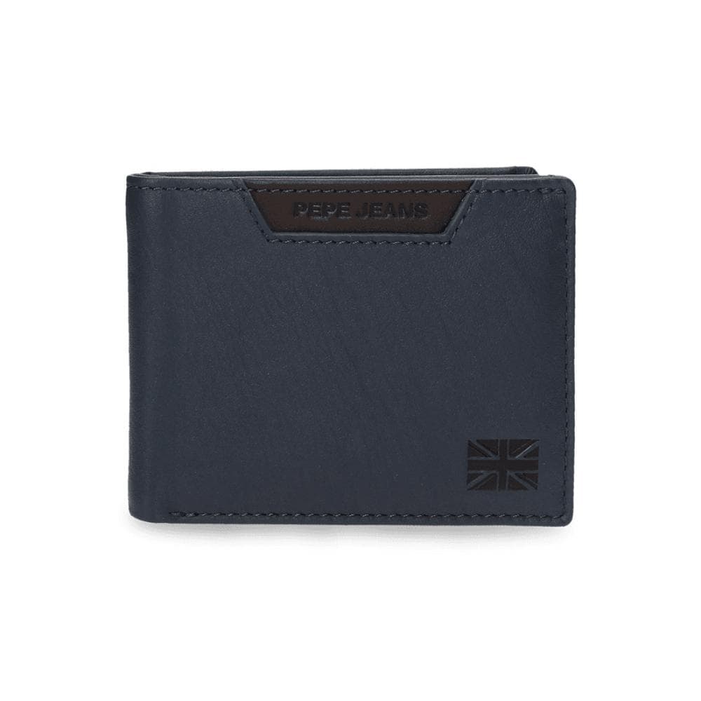 Kožni novčanik na preklop Pepe Jeans Indiana navy 75331