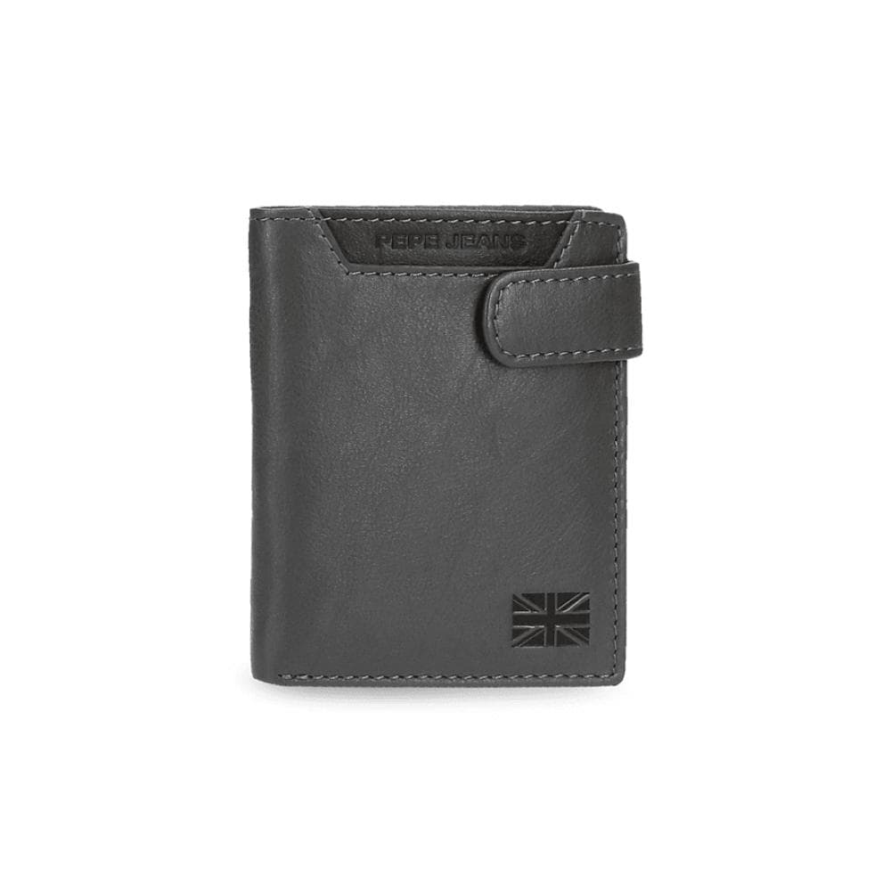 Kožni novčanik na preklop PJL Indiana grey 75312