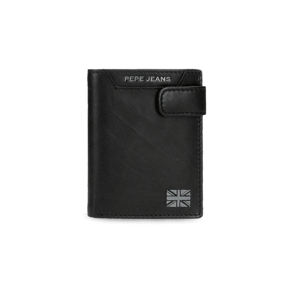 Kožni novčanik na preklop PJL Indiana black 75312