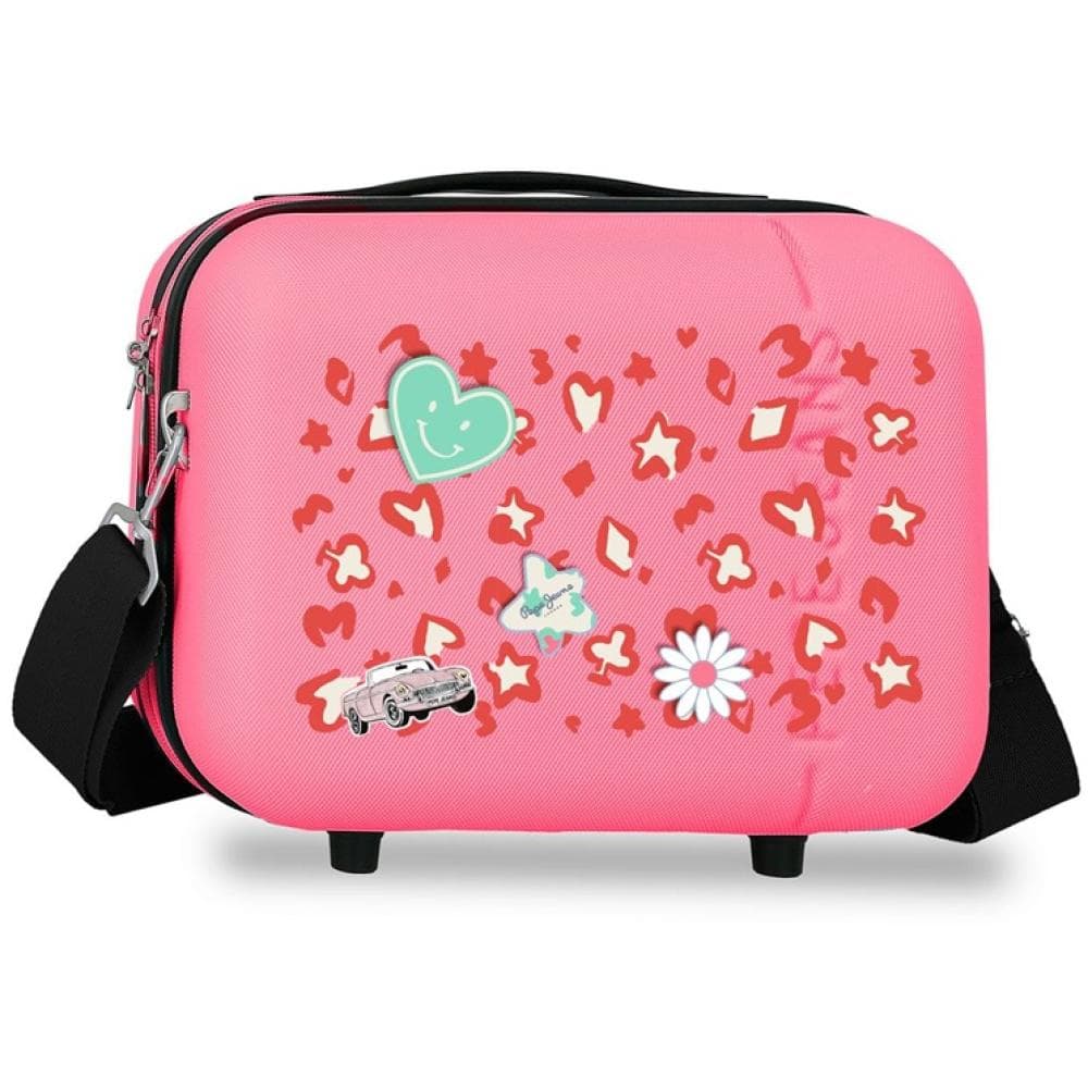 Kofer za šminku i kozmetiku Pepe Jeans Evelyn pink 60939