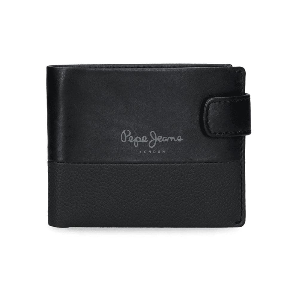 Muški kožni novčanik na preklop PJL Dual black 78333