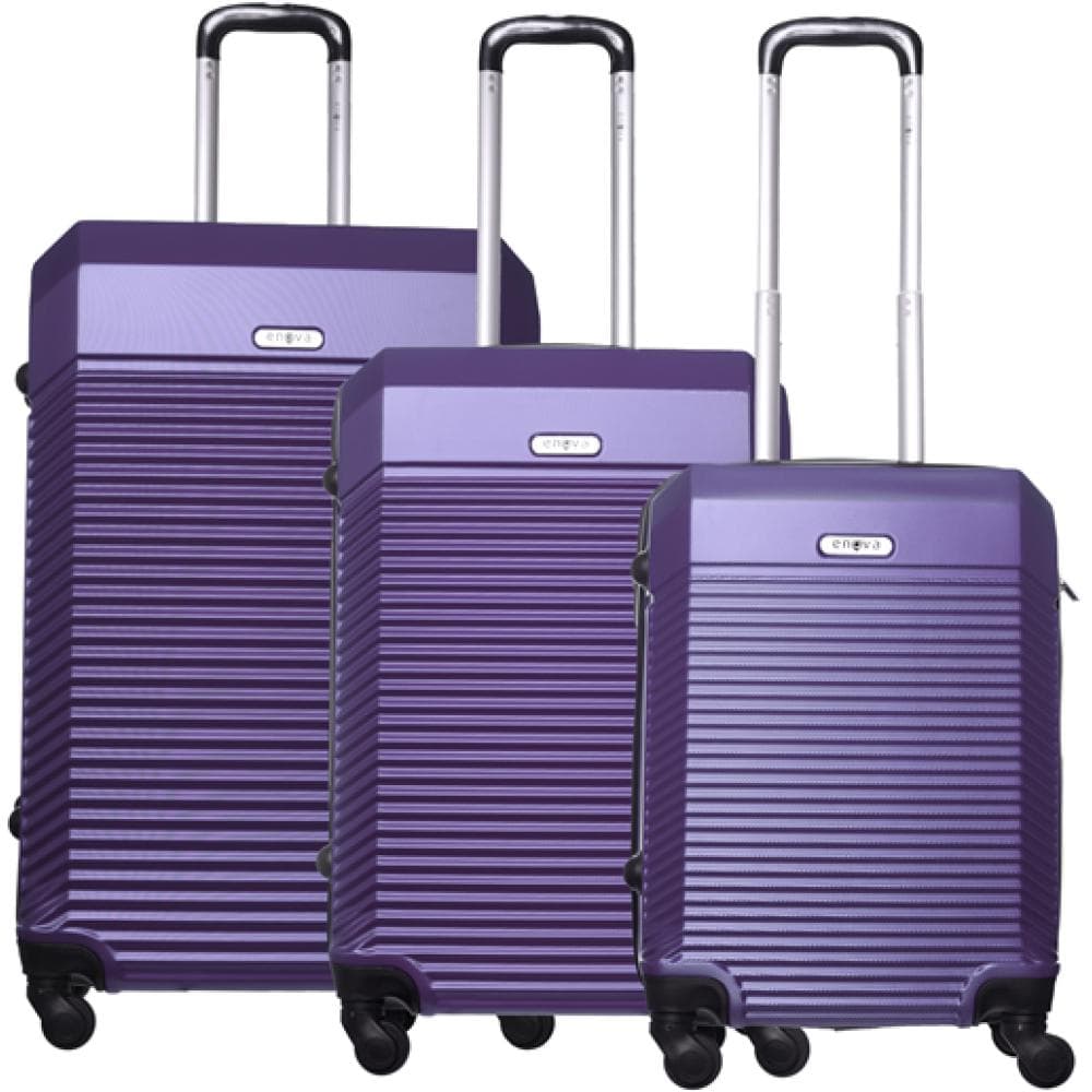 Komplet ABS kofera mali, srednji i veliki Capri purple Enova 524240