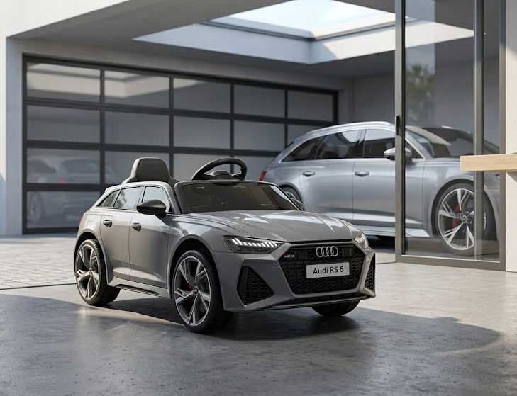 Audi RS6 Licencirani dečiji automobil na baterije Sivi