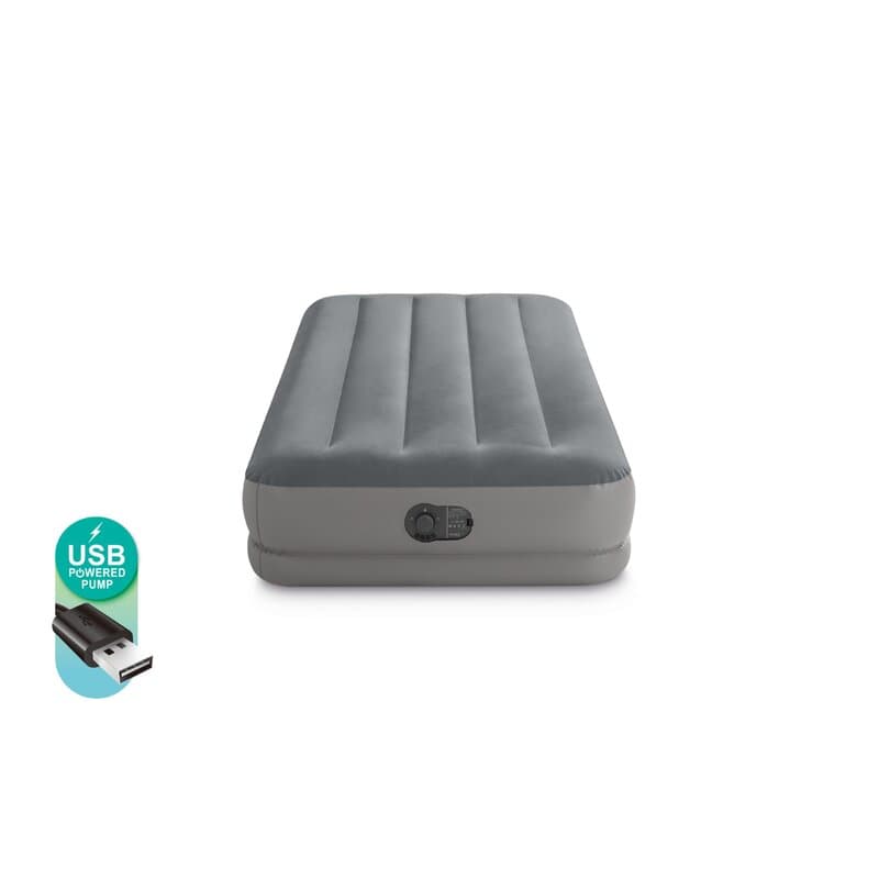 Intex dušek na naduvavanje sa ugrađenom USB pumpom - 99cm x 191cm x 30cm