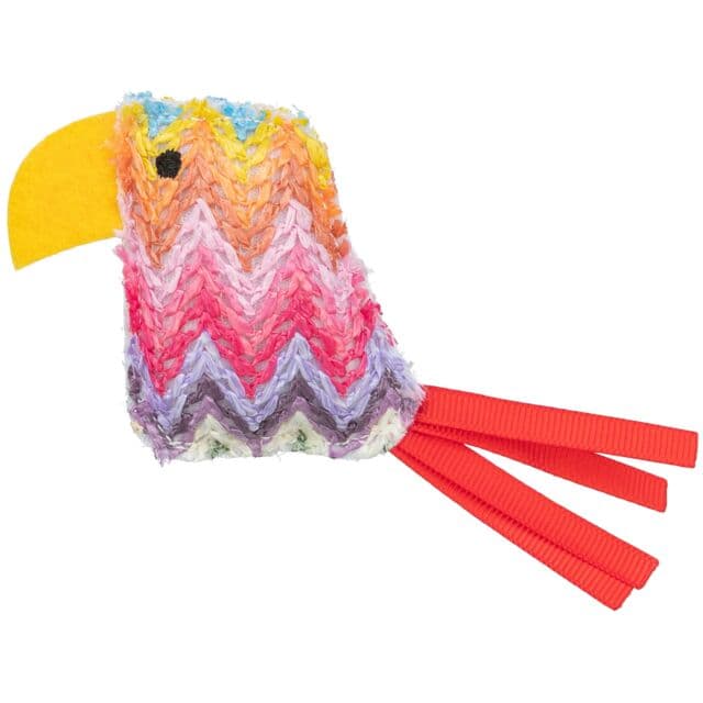 Igračka za mačke Papagaj od kanapa sa mačjom travom 12cm Trixie 45472