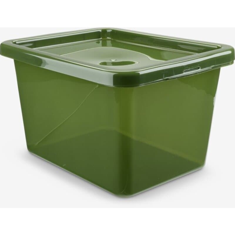 Kutija BASIC BOX 15L sa poklopcem, zelena