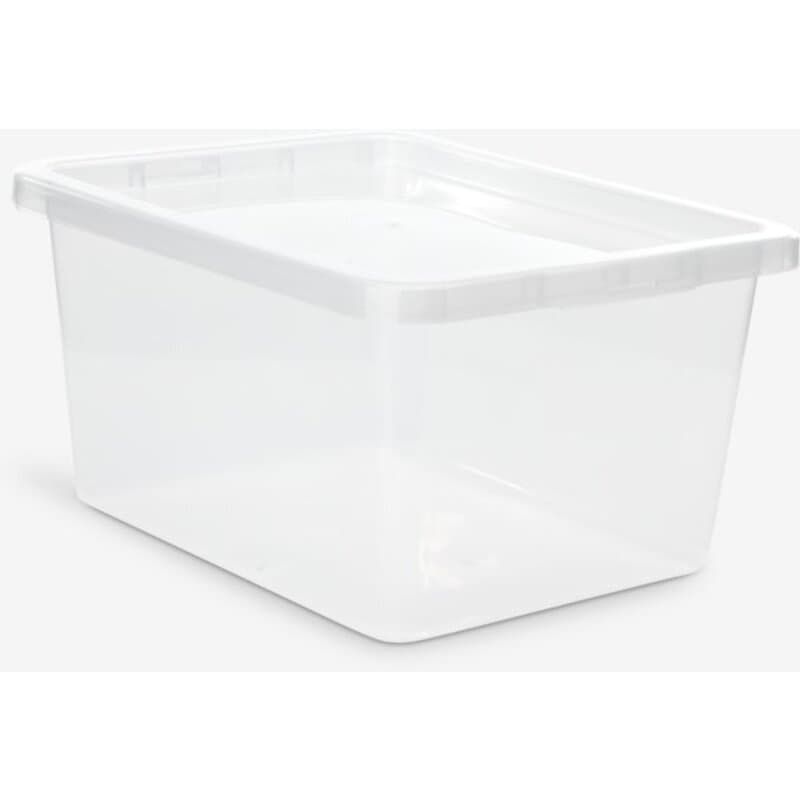 Kutija za odlaganje BASIC BOX 20L sa poklopcem, providna