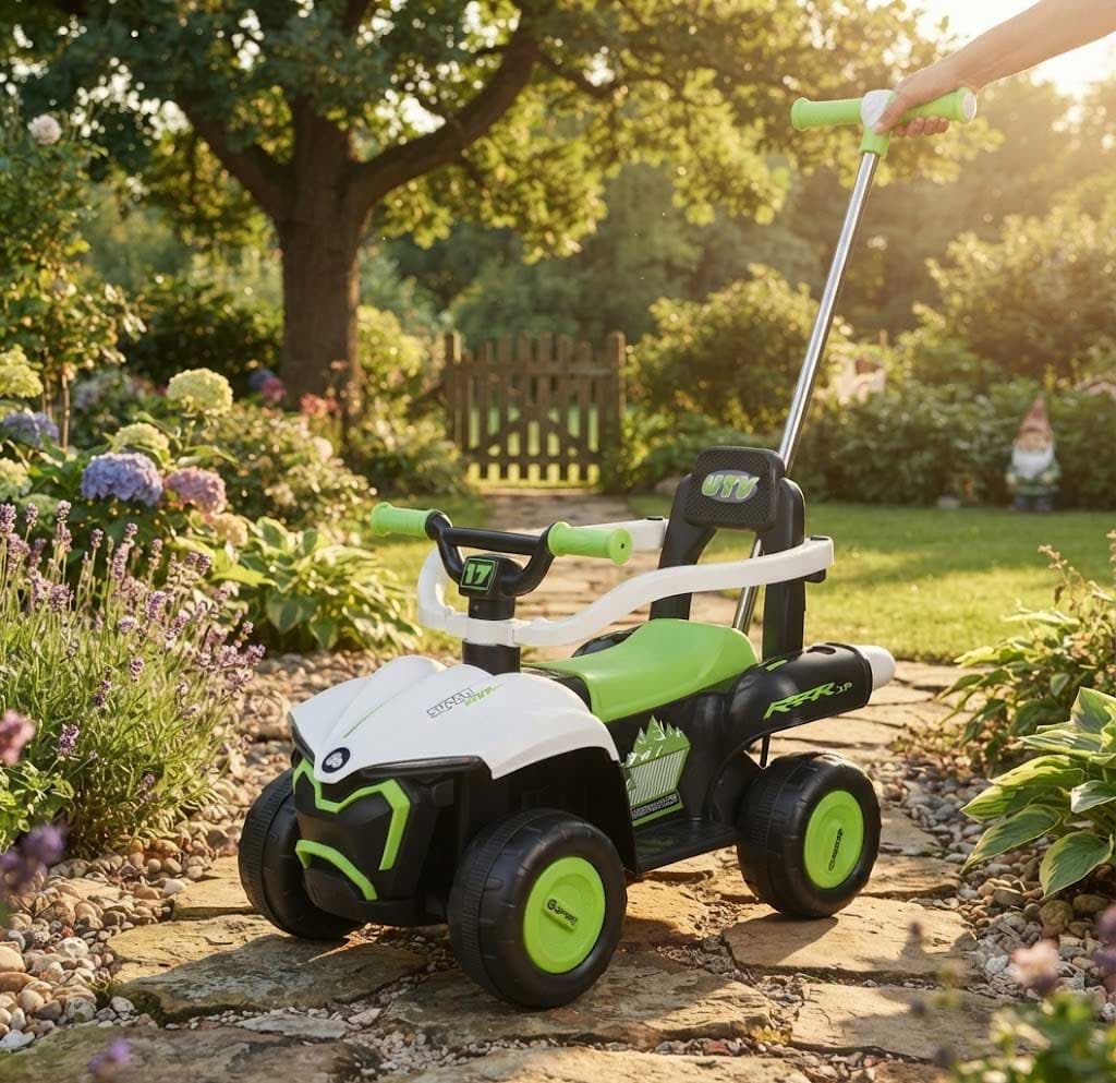 Dečija guralica za prve korake i avanture 477 Green