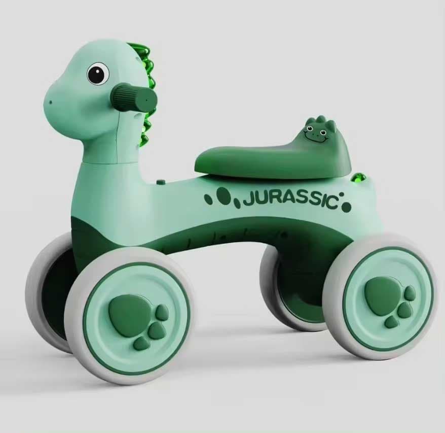 Dečija Dino guralica sa 4 točka 767 Zelena
