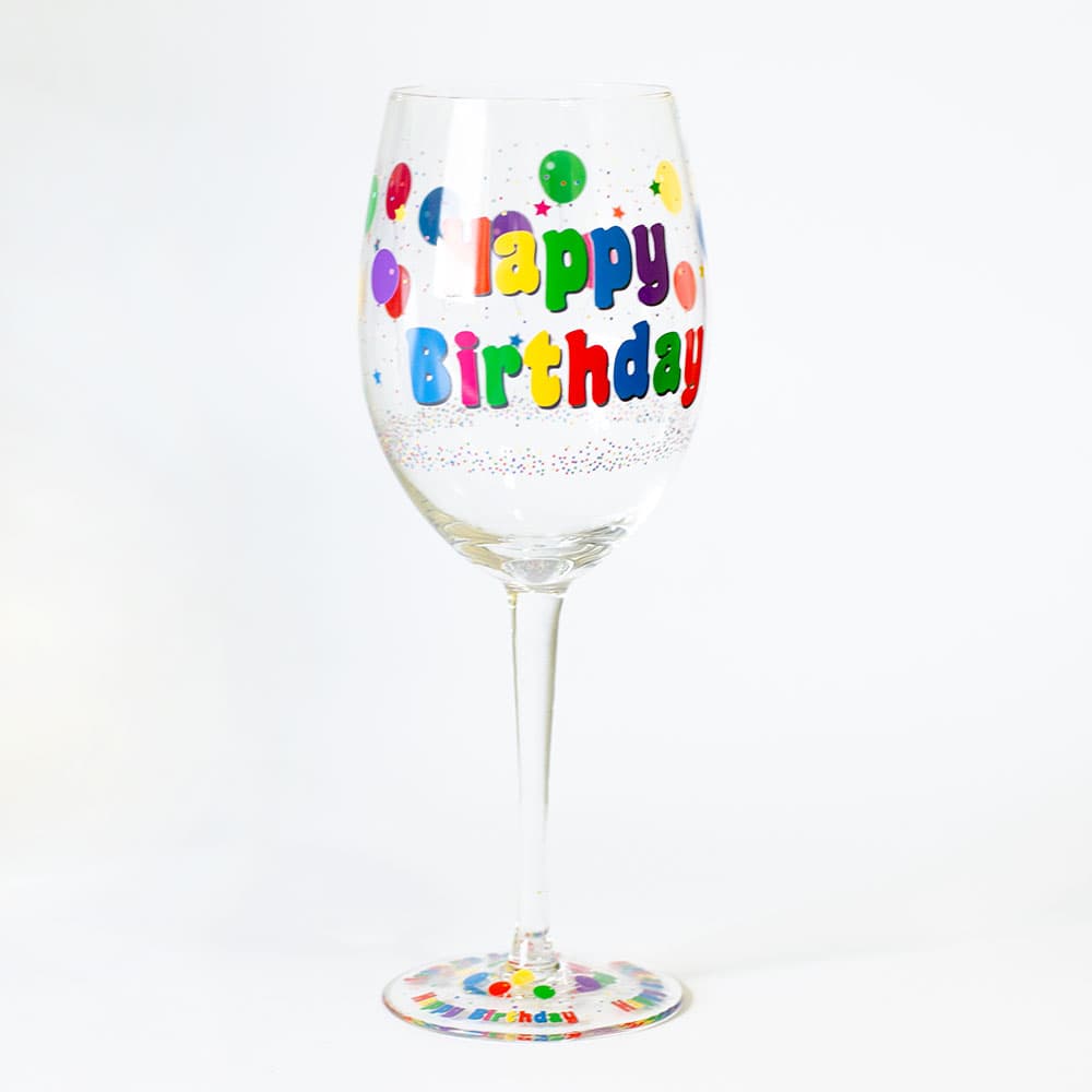 Vinska čaša za rođendan Happy Birthday