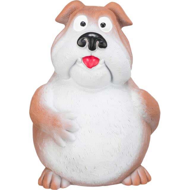 Trixie Igračka za psa Buldog od lateksa sa zvukom 14cm 35517