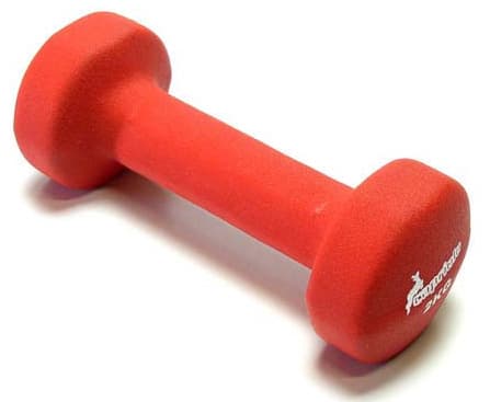 Jednoručni PVC teg - bućica 2KG