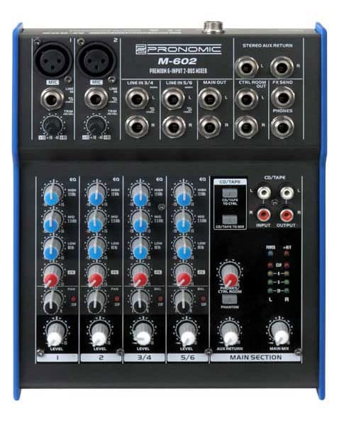 Pronomic M602 - Mikseta sa 2 mono i 2 stereo kanala