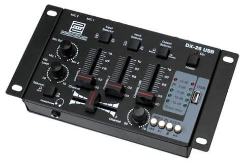 Pronomic DX 26 USB DJ dvokanalni mikser sa USB priklučkom