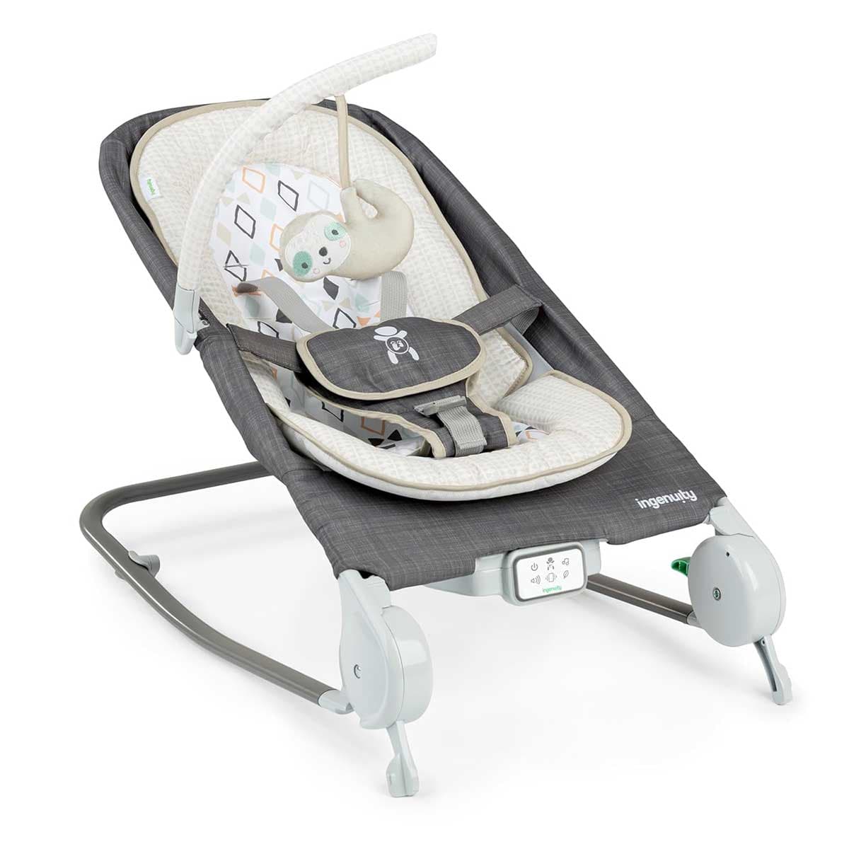 Ingenuity™ Ležaljka za bebe sa vibracijom, melodijama i masažom Happy Belly Parker 16853
