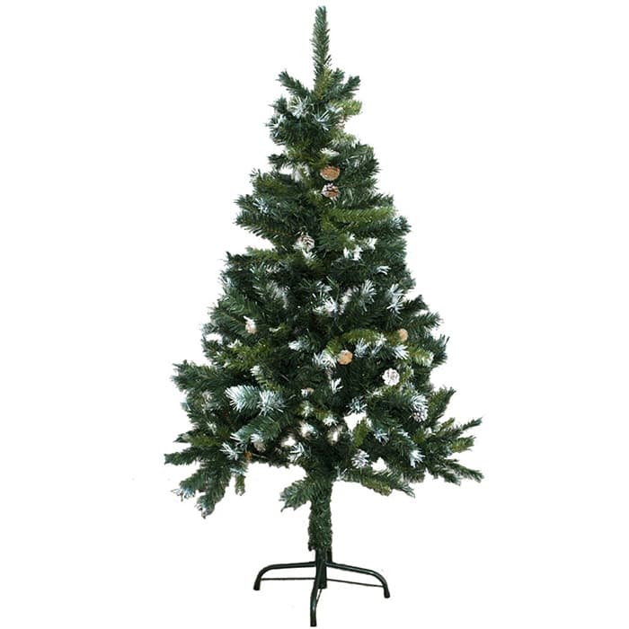 Novogodišnja Veštačka Jelka Sa Belim Grančicama 150 cm - 41-420