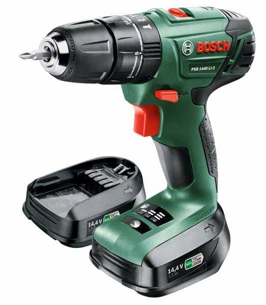 Akumulatorska bušilica odvrtač Bosch PSB 1440 LI-2 sa dva akumulatora 06039A3221